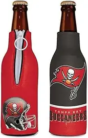 WinCraft NFL Tampa Bay Buccaneers Bottle Cooler, Stubby Holder, Team Colors, One Size
