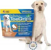 Dr Buzby's Large ToeGrips for Dogs - Instant Traction on Wood/Hardwood Floors - Anti-Slip Relief for Senior Dogs - Stop Sliding Instantly - Rubber Nails - 1 Pack (20 Grips)