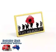Anzac Day Lest We Forget Badge Pin Brooch Gift