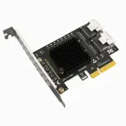 PCIe X4 X8 X16 to SFF-8087 Mini-SAS SATA 3.0 Expansion Card 8Ports HDD SSD Cable