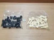Chess Replacement Full Plastic Sets White/black! Queens Gambit