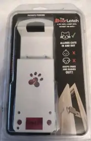 TheDoorLatch Allows Cats In & Out Keeps Dogs & Babies Out! Adjustable Door Latch