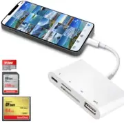 SD & Micro SD Memory Card Reader to View Photos Game on iPhone SE2 iPad 7/8/9th
