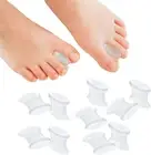 10 Pack Gel Bunion Corrector & Toe Spacers Separators and Straightener Orthotics