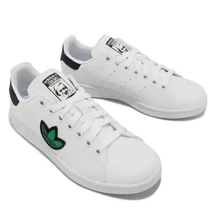 adidas 休閒鞋 Stan Smith J 大童 女鞋 白 綠 皮革 三葉草 愛迪達 GY1794 23.5cm WHITE/GREEN