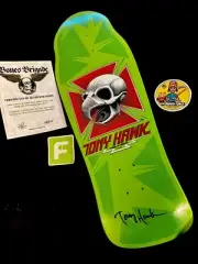 RARE SIGNED Tony Hawk Bones Brigade COA Series 15 Powell Skateboard Deck AUTO