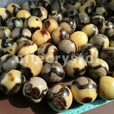 Natural dragon septarian quartz Sphere crystal ball healing random 2.2LB 45mm+