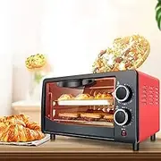 12L Mini Countertop Oven Electric Oven Baking Multi-Function Household Heating Integrated Independent Timer Double Glass Door Top and Bottom Heat (Size : 220V European Standard)