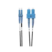 Lc To Sc Os1 Os2 Singlemode Fibre Optic Cable Black