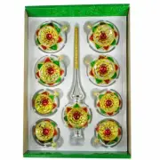 "Harlequin" Christmas Ornament Set