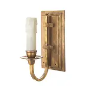 East Borne 1 Light Sconce Base Antique Brass - ELPIM901AB