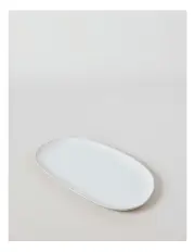 [Australian House & Garden] Desert Flower Oval Platter 37.7cm in Cream
