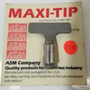 ASM MAXI-TIP 618 airless spray gun tip