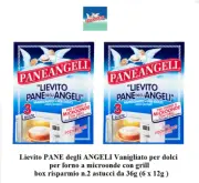 Paneangeli Yeast Vaniglinato Instant Baking Microwave Oven n.2 Envelopes 36gr