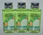 3 NEW BATH & BODY WORKS CUCUMBER MELON SHOWER GEL WASH SHEA VITAMIN E 10OZ LARGE