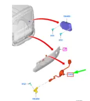 FORD TRANSIT MK4 Rear Lamp Wiring And Socket 1823652 NEW GENUINE