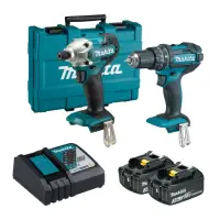 在飛比找momo購物網優惠-【MAKITA 牧田】18V有刷雙機組 DLX2337 DT