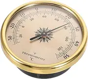 Mipcase Wall Mounted Thermometer Durable Temperature Gauge for Home Indoor Rooms and Agriculture No Battery Needed Automatic Calibration Easy to Read