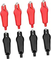 Tofficu 1set Alligator Clips Test Kit Heavy Duty Clips with Double Insulation for Electrical Testing Automotive Applications and Circuit Connections Reliable and Performance 8pcs