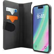 Gecko Magnetic Wallet Case for iPhone 15 Pro - Black