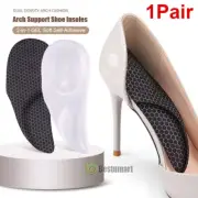 1Pair Orthotic Shoe Insoles Flat Feet Arch Support Plantar Fasciitis Gel Sticky