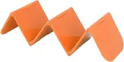 Cechoayuu Taco Holder Stable Taco Rack Tray W Shape (Orange), Dishwasher Safe, for Kitchen Use