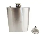 Brand New Alcohol Pocket Flask with Portable Funnel 7oz Stainless Portable