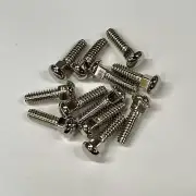 12 Piano Capstan Screws, 13/16", Smooth Head, Square Shoulder #10-24 thread