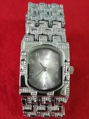 EYKI MENS WATCH SILVER FACE & BAND 020-61131115