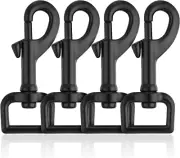 Swivel Eye Bolt Snap Hooks Black Heavy Duty Dog Leash Clips Dog Leash Clasp Dog