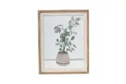 Willow & Silk Wooden Framed 51cm Pothos Plant Wall Art/Room/Home/Hallway Decor