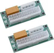 EMSea 2PCS Dual PSU Multiple Power Supply Adapter Add2PSU Synchronous Power Board Add2PSU ATX 24pin to Molex 4Pin Connector Power Supply