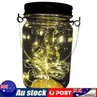 Mason Jar Solar Lights Waterproof Hanging Fairy Lights (30LED Warm light)