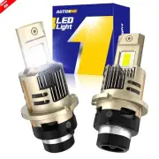D2S D2R LED Headlight Bulbs Replace HID Xenon Super 6000K White Conversion Kit A (for: Volvo)