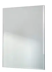 9" x 12" Decorative Frameless Beveled Edge Wall Hanging Mirror, Rectangular