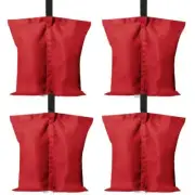 Angel Sar Canopy Weight Gazebo Tent Sand Bags 13"X15" Accessory Kit Red (4-Pack)