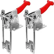 POWERTEC 2PK Toggle Clamp, 1980 lbs Holding Capacity, 40344 Adjustable U Bolt Latch w/Antislip Hand Grip for Woodworking Jigs & Fixtures, Smoker, Tire Carrier, Tool Box (20324-P2)