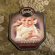 FOUNDERS Breakfast Stout Classic tin tacker sign craft beer brewing brewery