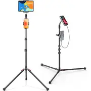 UGREEN LP241 iPad Tablet Tripod Floor Stand - 68-Inch Height Adjustable - Compatible with iPad Pro 12.9, iPad Air Mini 6 5 4 3 2, iPhone All 4.7-12.9" Tablets Cell Phones [UG-15647]