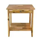 Unbranded End Table 18"x20"x22"Solid Acacia Wood Natural Durable Portable Indoor