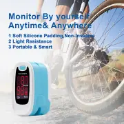 Portable Finger Pulse Oximeter Heart Rate SPO2 Monitor Blood Oxygen LED CMS50M