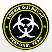 3 - Zombie Outbreak Response Team Tool Box Hard Hat Helmet Sticker Yellow H123