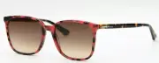 NEW McQ by Alexander McQueen Sunglasses MQ0121S 005 55-18-145 Red Tortoise