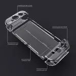 FOR NINTENDO SWITCH OLED CONSOLE CRYSTAL CLEAR SHELLLEFT/RIG