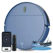 Smart Robot Vacuum Cleaner and Mop, 5000Pa Suction for Hard Floors and Carpets