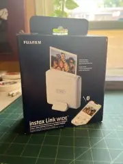 Fujifilm Instax Wide Link Smartphone Printer Ash White New