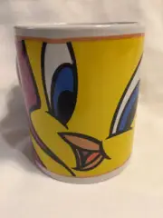 Warner Bros Looney Tunes TWEETY Bird Face Large Mug Ceramic by Gibson 2000 New