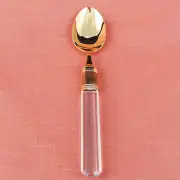 MIKASA PRISMA CLEAR GOLD Soup Spoon G4501 NEW NEVER USED Larry Laslo Design