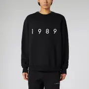 [1989 STUDIO] crew-neck sweatshirt Logo black XXL Black