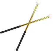 Abaodam 2pcs Felt Head Aluminum Alloy Drum Mallets Ergonomic Percussion Sticks for Professional Performance Practice Durable Drum Accessories for Optimal Sound Transmission